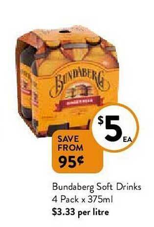 Foodworks Bundaberg Soft Drinks offer