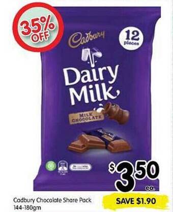 Spar Cadbury Chocolate Share Pack offer