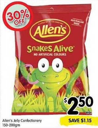 Spar Allen's Jelly Confectionery offer