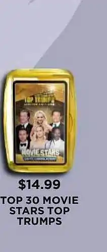 Top 30 Movie Stars Top Trumps