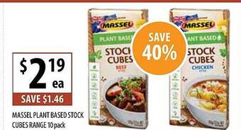 Supabarn Massel Plant Based Stock Cubes Range offer