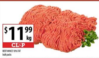 Supabarn Beef Mince 10% Fat Bulk Packs offer