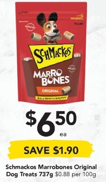 Drakes Schmackos Marrobones Original Dog Treats 737g offer