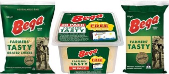Woolworths Bega Block, Grated or Sliced Cheese 500g offer