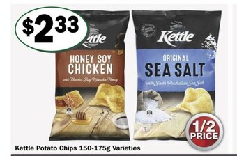 Kettle Potato Chips 150-175g Varieties