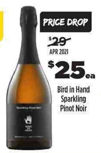 Liquorland Bird in Hand Sparkling Pinot Noir offer