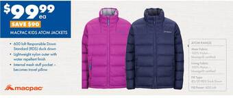 Macpac Kids Atom Jackets