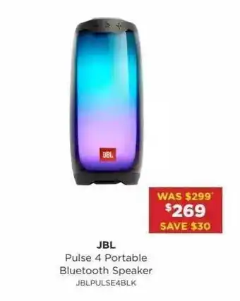 Bing Lee Jbl Pulse 4 Portable Bluetooth Speaker offer