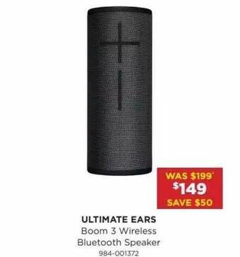 Bing Lee Ultimate Ears Boom 3 Wireless Bluetooth Speaker offer