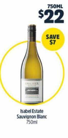 BWS Isabel Estate Sauvignon Blanc offer