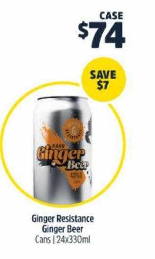 BWS Ginger Resistance Ginger Beer offer