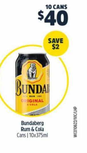Bundaberg Rum & Cola