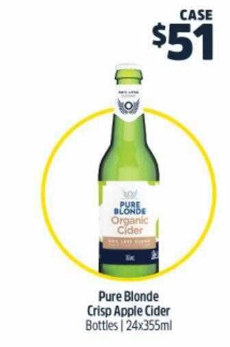 BWS Pure Blonde Crisp Apple Cider offer