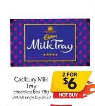 Cheap as Chips Cadbury Milk Tray offer