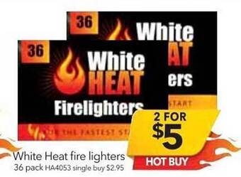 Cheap as Chips White Heat Fire Lighters offer