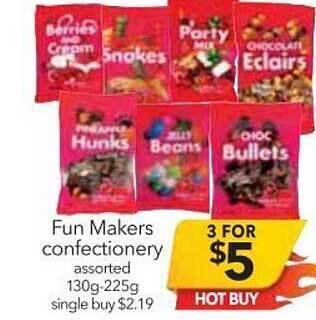 Cheap as Chips Fun Makers Confectionery offer
