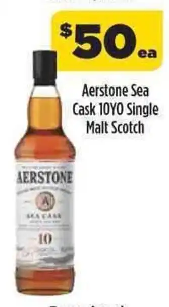 Liquorland Aerstone Sea Cask 10YO Single Malt Scotch offer