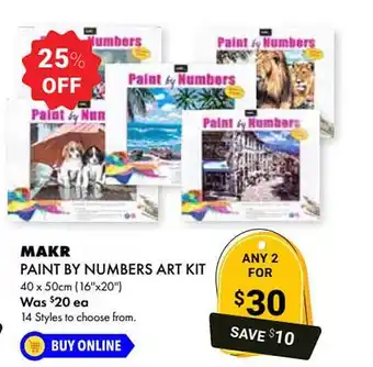 Makr Paint By Numbers Art Kit