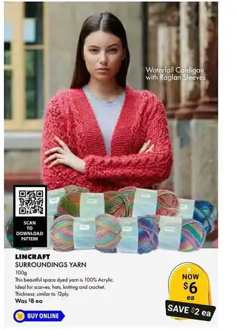 Lincraft Lincraft Surroundings Yarn offer