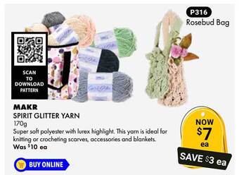 Makr Spirit Glitter Yarn
