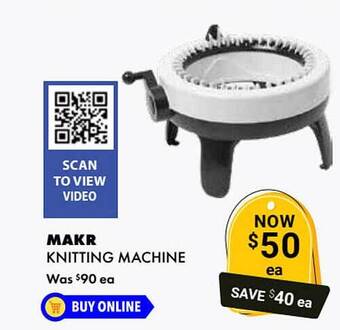 Lincraft Makr Knitting Machine offer
