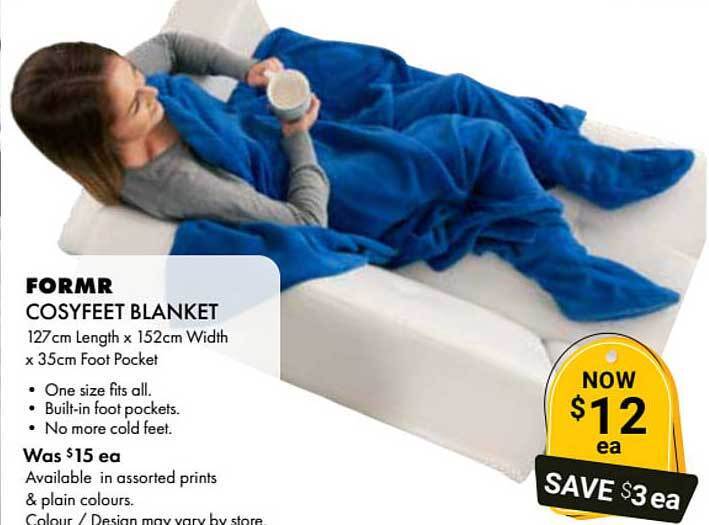 Formr Cosyfeet Blanket offer at Lincraft