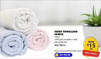 Terry Towelling Fabric