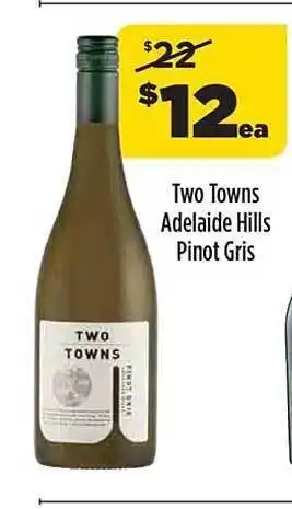Two Towns Adelaide Hills Pinot Gris
