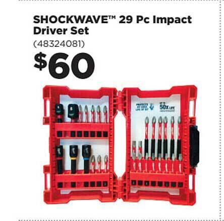 Repco Shockwave 29 Pc Impact Driver Set offer