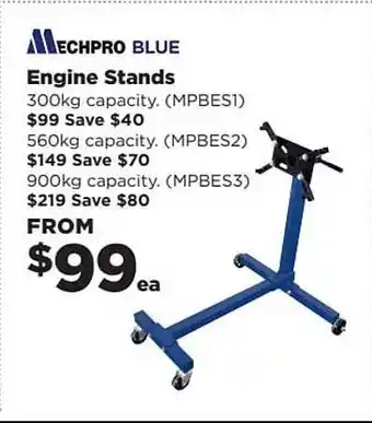 Repco Mechpro Blue Engine Stands offer