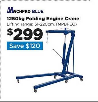 Repco Mechpro Blue Folding Engine Crane offer
