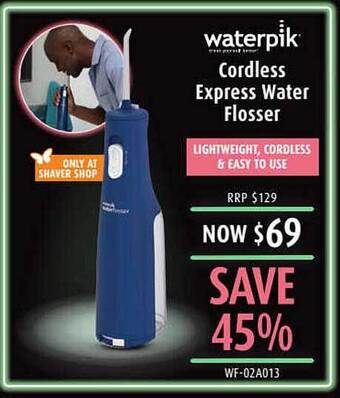 Shaver Shop Waterpik Cordless Express Water Flosser offer