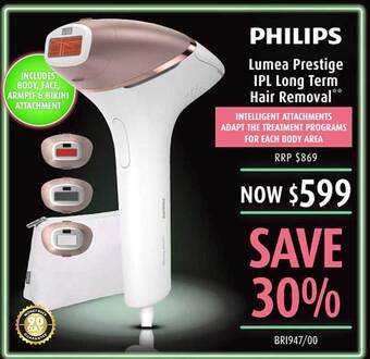 Shaver Shop Philips Lumea Prestige Ipl Long Term Hair Removal offer