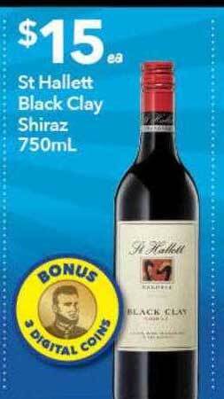 Ritchies St Hallett Black Clay Shiraz offer