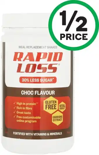 Woolworths Rapid Loss Diet Replacement Shake 740g# offer