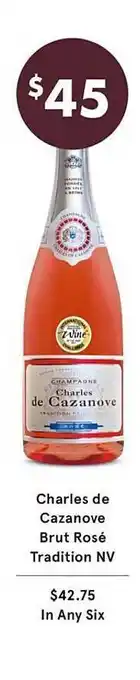 Vintage Cellars Charles De Cazanove Brut Rosé Tradition Nv offer