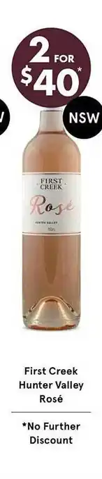 First Creek Hunter Valley Rosé