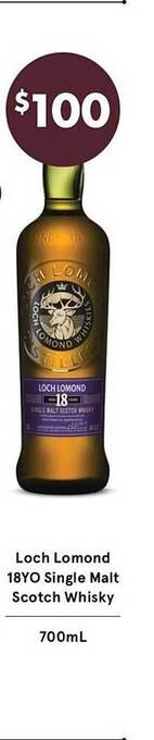 Loch Lomond 18yo Single Malt Scotch Whisky