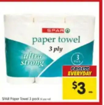 Spar SPAR Paper Towel 3 pack offer
