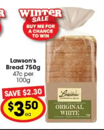 Ritchies Lawson's Bread 750g offer