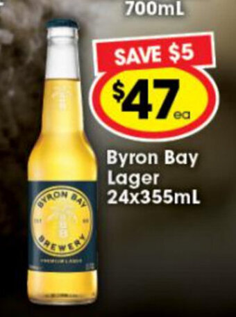 Ritchies Byron Bay Lager 24x355mL offer