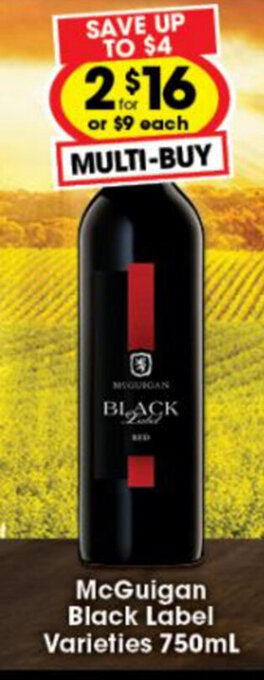 McGuigan Black Label Varieties 750mL