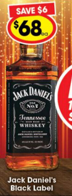 Ritchies jack Daniel's Black Label offer