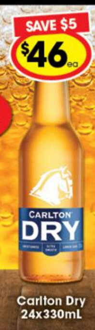 Ritchies Carlton Dry 24x330mL offer