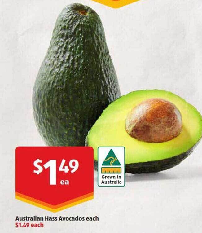 Australian Hass Avocados offer at ALDI