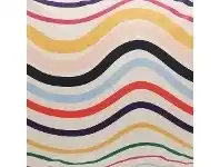 Kip & Co Cot Fitted Sheet Ripple Rainbow