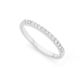 Angus & Coote 9ct White Gold Fine Diamond Band offer