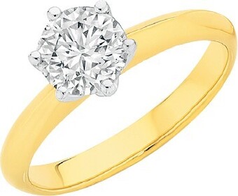 Angus & Coote 18ct Gold Diamond Round Brilliant Cut Solitaire Ring offer