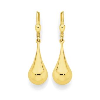 Angus & Coote 9ct Gold Bomber Drop Earrings offer