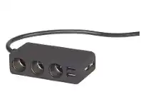 Jaycar Electronics Car Adaptor with 3 x Lighter Sockets + 4 x USB Ports offer